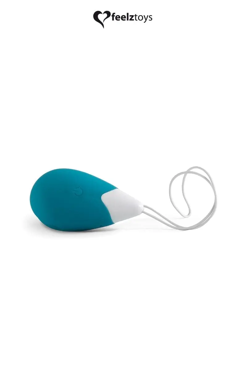 Oeuf Vibrant Stimulation Vaginale Et Clitoridienne Turquoise - Feelztoys 3 Oeuf Vibrant Stimulation Vaginale Et Clitoridienne Turquoise - Feelztoys – Image 3