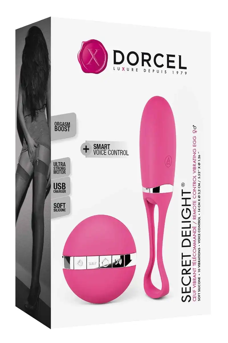 Oeuf Vibrant Télécommandé Avec Contrôle Vocal Secret Delight - Dorcel 3 Oeuf Vibrant Télécommandé Avec Contrôle Vocal Secret Delight - Dorcel – Image 3