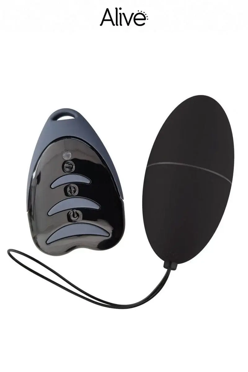 Oeuf Vibreur Avec Télécommande Magic Egg 3 Noir 7,3 X 3,6cm - Alive 1 Oeuf Vibreur Avec Télécommande Magic Egg 3 Noir 7,3 X 3,6cm - Alive