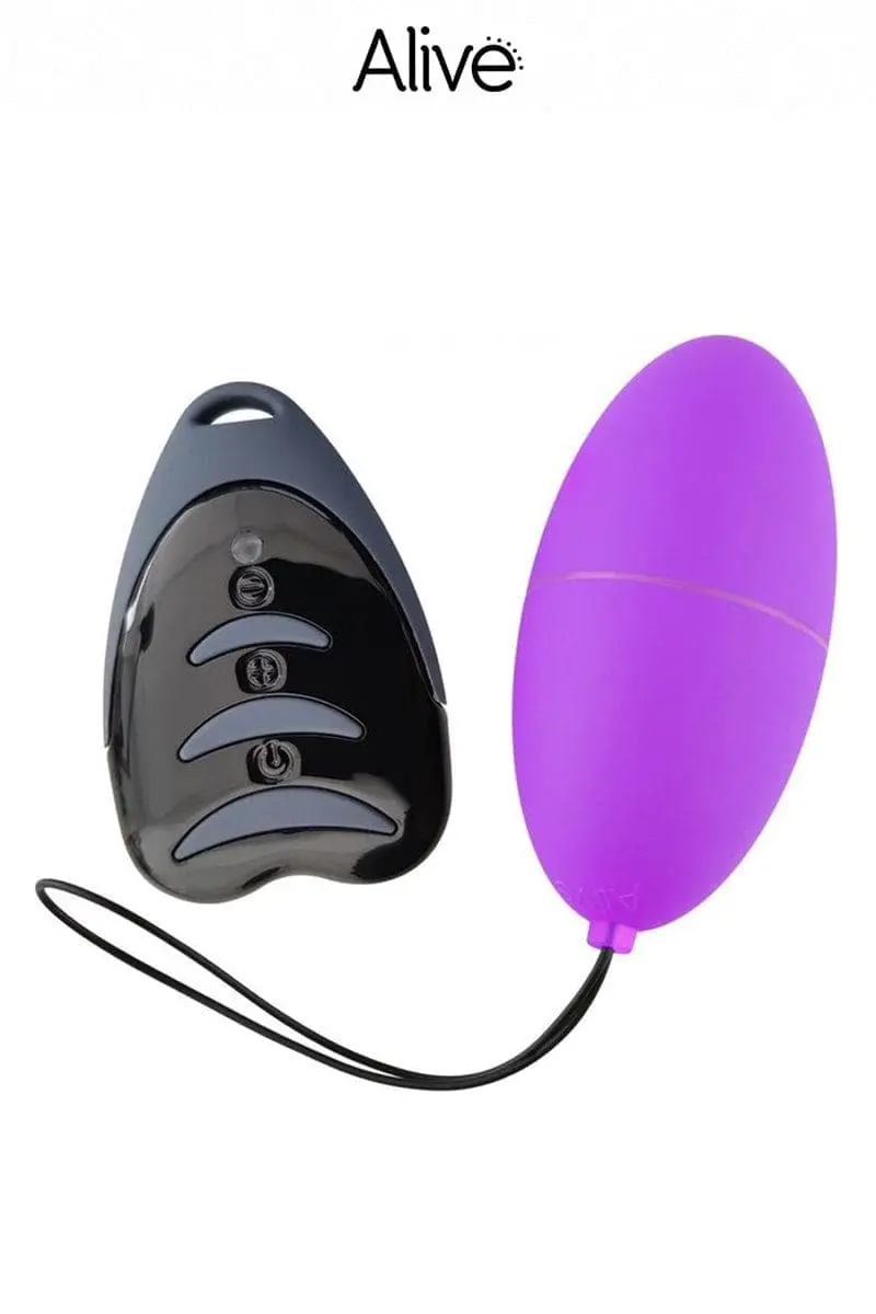 Alive Oeuf Vibrant Télécommandé Ergonomique Et Rechargeable Magic Egg 3 - Violet 1 Alive Oeuf Vibrant Télécommandé Ergonomique Et Rechargeable Magic Egg 3 - Violet
