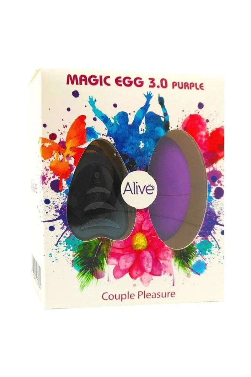 Alive Oeuf Vibrant Télécommandé Ergonomique Et Rechargeable Magic Egg 3 - Violet 2 Alive Oeuf Vibrant Télécommandé Ergonomique Et Rechargeable Magic Egg 3 - Violet – Image 2