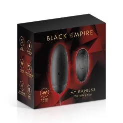 Oeuf 9 Modes Vibrant Télécommandé My Empress 8,7cm - Black Empire -LINGERIES Soldes oeuf vibrant telecommande my empress black empire only love 34015902662836