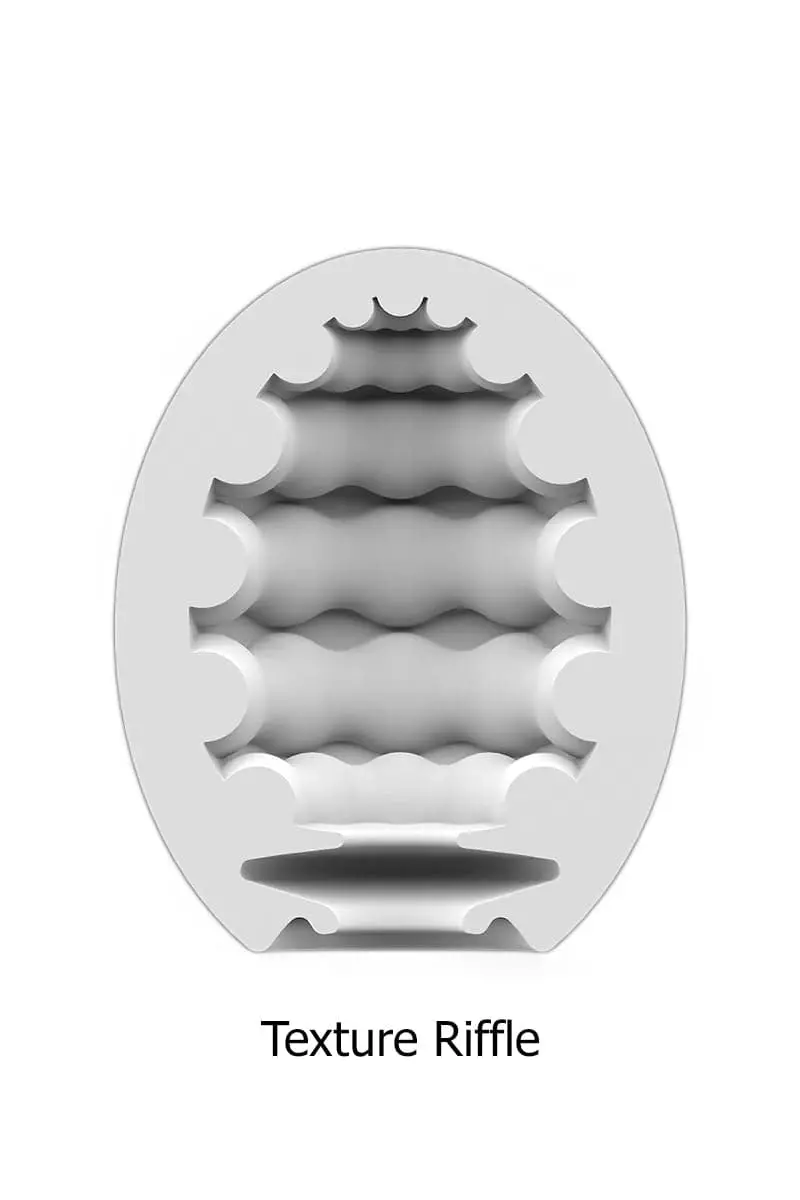 Pack De 3 Masturbateurs Oeufs 7 X 5 Cm Eggs Riffle Pour Homme - Satisfyer 3 Pack De 3 Masturbateurs Oeufs 7 X 5 Cm Eggs Riffle Pour Homme - Satisfyer – Image 3