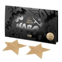 Paire De Bijou De Seins étoiles En Or Auto-adhésif Flash - Bijoux Indiscrets