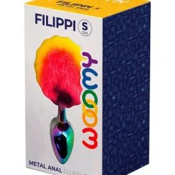 Plug Anal En Métal Et Ponpon Multicolore 7x2,8 Cm Taille S - Wooomy -LINGERIES Soldes plug anal en metal et ponpon multicolore 7x2 8 cm taille s wooomy only love 34895665332404