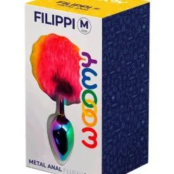 Plug Anal En Métal Et Ponpon Multicolore 8x3,4 Cm Taille M - Wooomy -LINGERIES Soldes plug anal en metal et ponpon multicolore 8x3 4 cm taille m wooomy only love 34895653634228