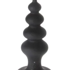 Plug Anal Vibrant En Silicone Avec Ventouse 2,5 à 5,2 Cm Waist - Malesation