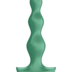 Plug Anal Vibrant étanche Unisexe En Silicone Vert Lolli 2 - Satisfyer