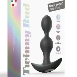 Plug Anal Vibrant Mixte Rechargeable 10 Modes Twinny Bud Noir - Love To Love -LINGERIES Soldes plug anal vibrant mixte rechargeable 10 modes twinny bud noir love to love only love 34042361249972
