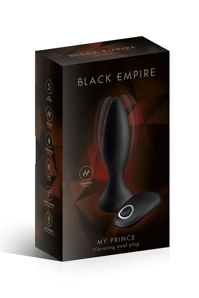 Plug Anal Vibrant Télécommandé En Silicone étanche My Prince - Black Empire 2 Plug Anal Vibrant Télécommandé En Silicone étanche My Prince - Black Empire – Image 2