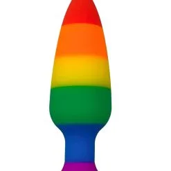 Plug Arc-en-ciel Hiperloo Silicone Rainbow Plug M - Wooomy
