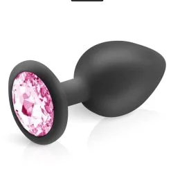 Plug Anal Homme Et Femme En Silicone Noir Taille L 9,3cm - Hidden Eden