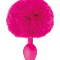 Sweet Caress Plug Queue De Lapin En Silicone Haute Qualité Plug Fourrure S - Fuchsia