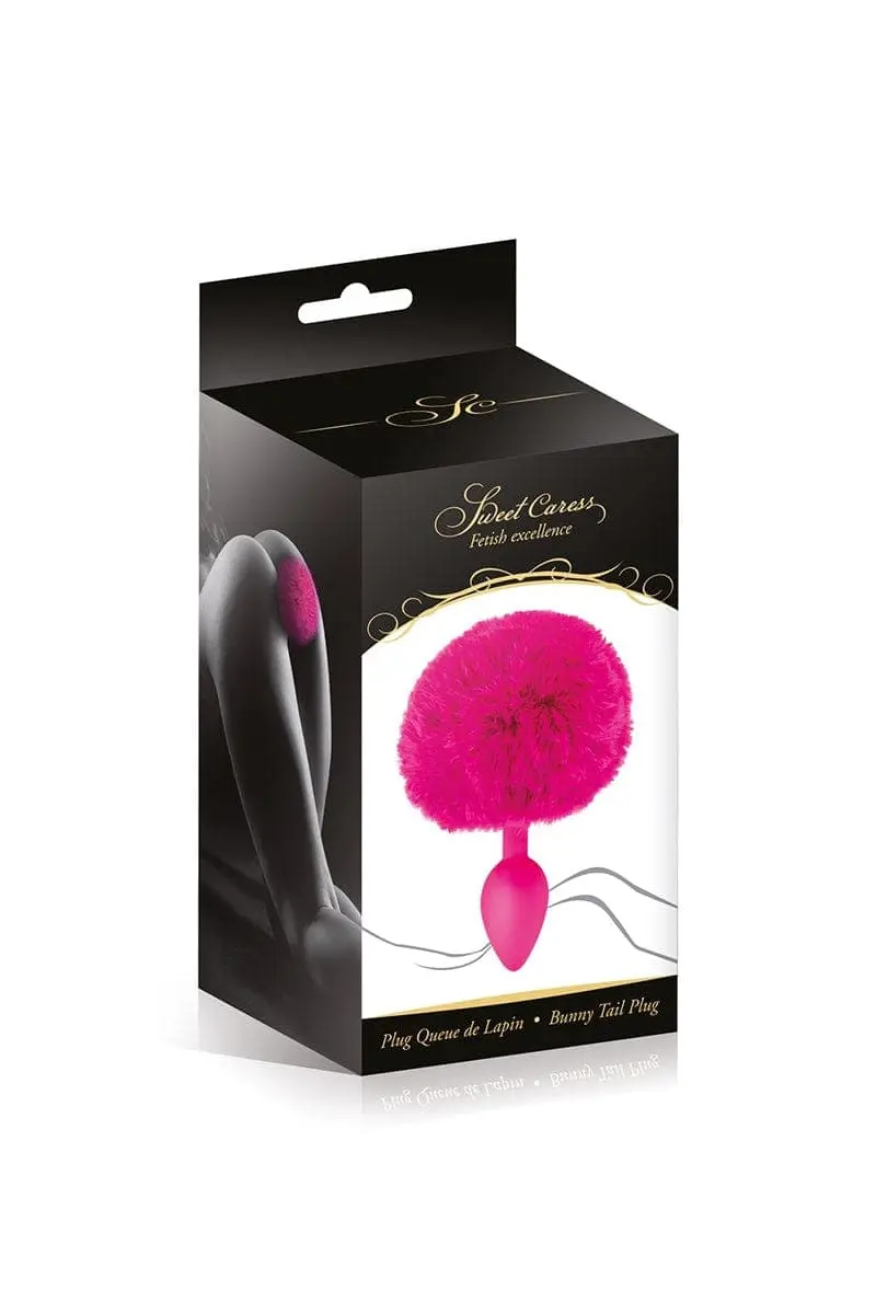 Sweet Caress Plug Queue De Lapin En Silicone Haute Qualité Plug Fourrure S - Fuchsia 2 Sweet Caress Plug Queue De Lapin En Silicone Haute Qualité Plug Fourrure S - Fuchsia – Image 2