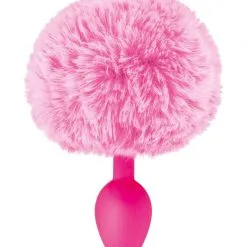 Plug Queue De Lapin Rose Fourrure Synthétique Taille S Rose - Sweet Caress