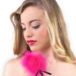 Plumeau Sensuel 18cm Fuchsia Accessoire Coquin Pour Couple - Secret Play