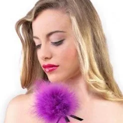 Mini Plumeau Coquin En Plumes Naturelles Violettes 18cm - Secret Play