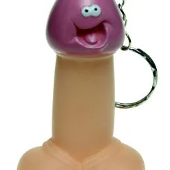 Ozze Porte-clés Pénis Couineur Avec Silflet Humour 8,5 X 4,5cm Idée Cadeau - Ozzé