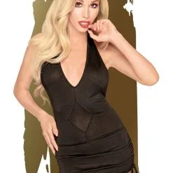 Robe Sexy Club Libertin Ultra Courte Earth-Shaker Noire - Penthouse