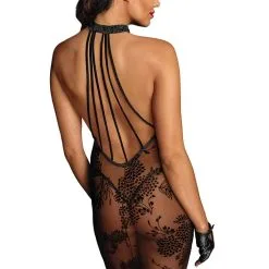 Noir Handmade Robe Sexy Clubwear Mi-longue Transparente En Tulle F240 -LINGERIES Soldes robe sexy clubwear mi longue transparente en tulle f240 only love 39755670520121