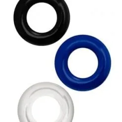Set 3 Cockrings Pour érection Masculine 3 à 3,5cm Extensible - Zahara