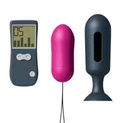 Oeuf Vibrant Télécommande + Plug Anal Amovible Genius Secret Vibe - Dorcel