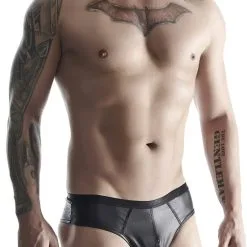 Slip Noir Sexy Pour Homme Style Brésilien Wetlook - Regnes