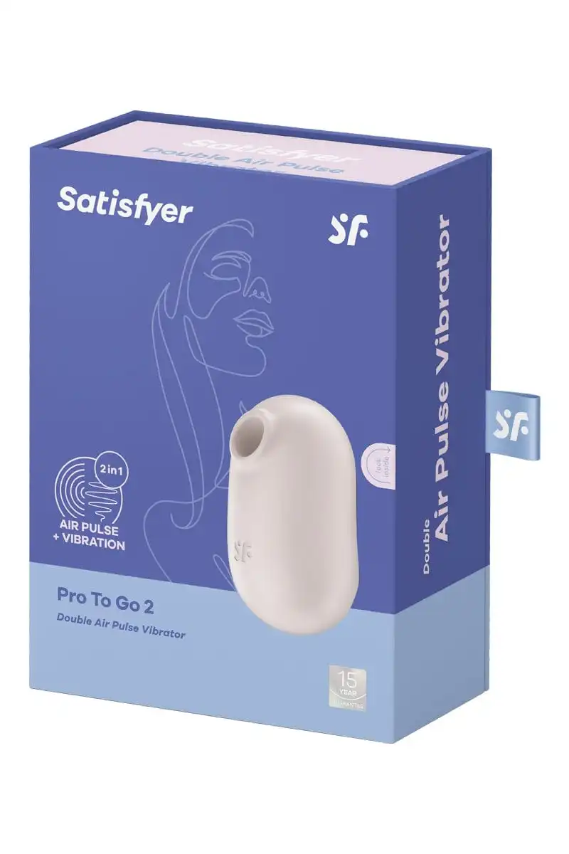 Stimulateur Clitoridien à Air Pulsé De Poche Pro To Go 2 Beige - Satisfyer 3 Stimulateur Clitoridien à Air Pulsé De Poche Pro To Go 2 Beige - Satisfyer – Image 3
