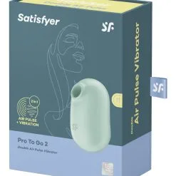 Stimulateur Clitoridien à Air Pulsé De Poche Pro To Go 2 Menthe - Satisfyer -LINGERIES Soldes stimulateur clitoridien a air pulse de poche pro to go 2 menthe satisfyer only love 39947767218489