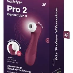 Stimulateur Clitoridien Pro 2 Generation 3 Connecté Bordeaux - Satisfyer -LINGERIES Soldes stimulateur clitoridien pro 2 generation 3 connecte bordeaux satisfyer only love 40838225953081