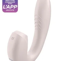 Stimulateur Connecté Ondes De Pression + Vibrations Sunray Rose - Satisfyer