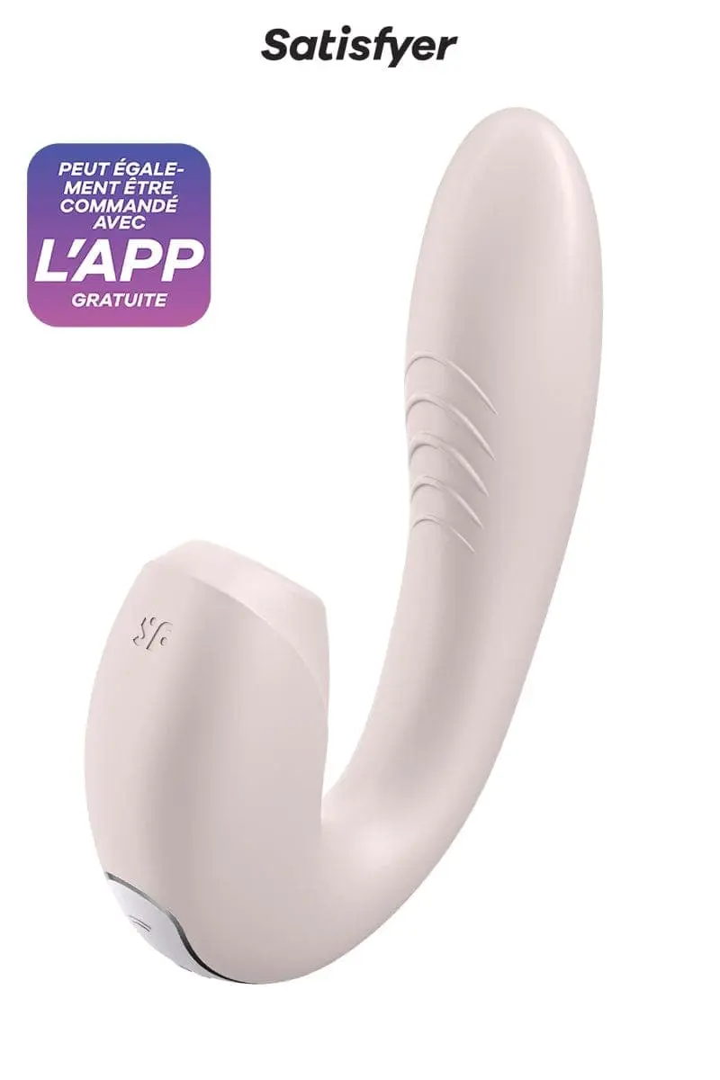 Stimulateur Connecté Ondes De Pression + Vibrations Sunray Rose - Satisfyer 1 Stimulateur Connecté Ondes De Pression + Vibrations Sunray Rose - Satisfyer