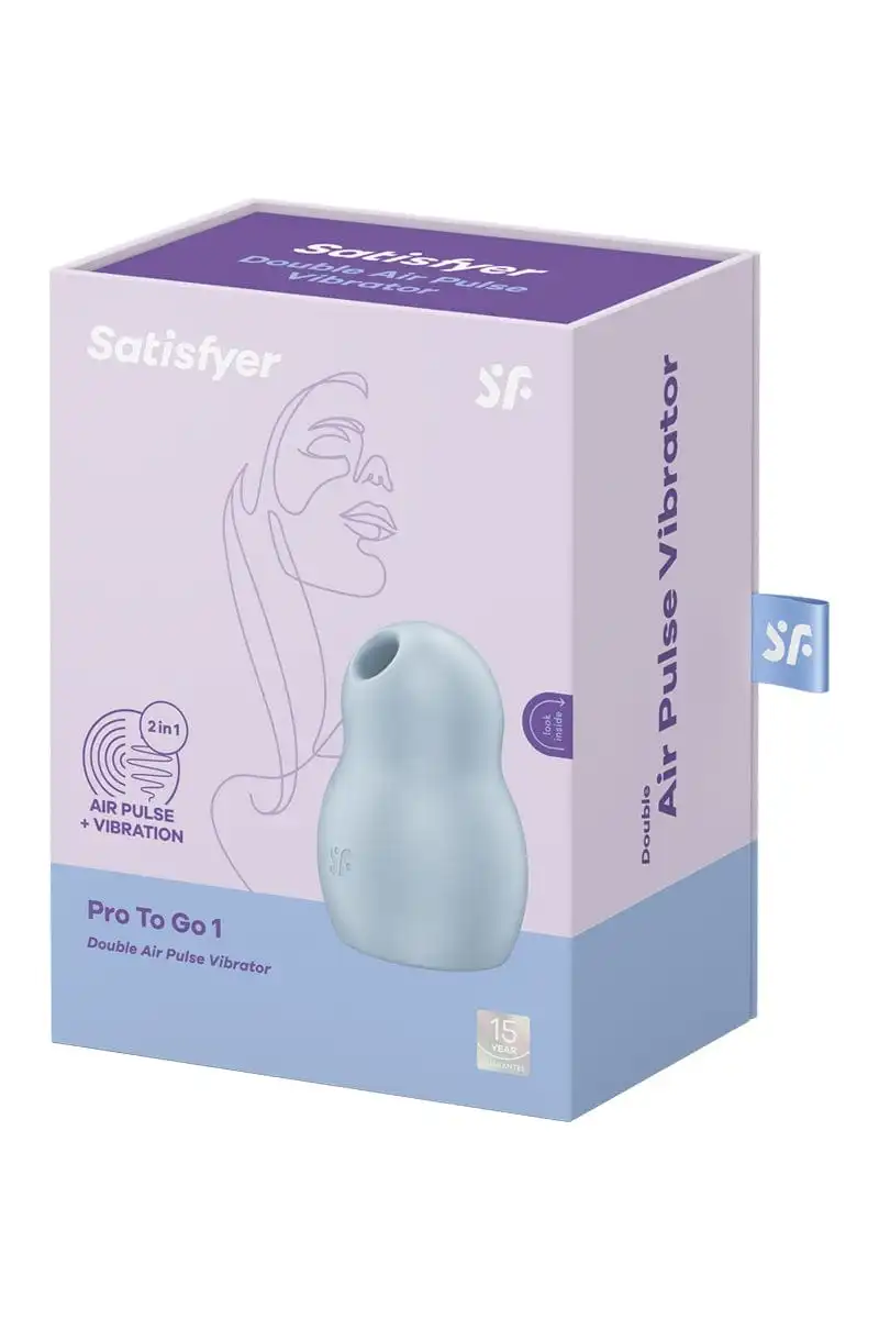 Stimulateur De Clitoris Pro To Go 1 à Air Pulsé Bleu - Satisfyer 5 Stimulateur De Clitoris Pro To Go 1 à Air Pulsé Bleu - Satisfyer – Image 5