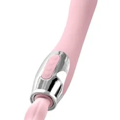 Stimulateur Féminin 4 En 1 Vulve Téton Langue Vibro Harmony Rose - Yoba