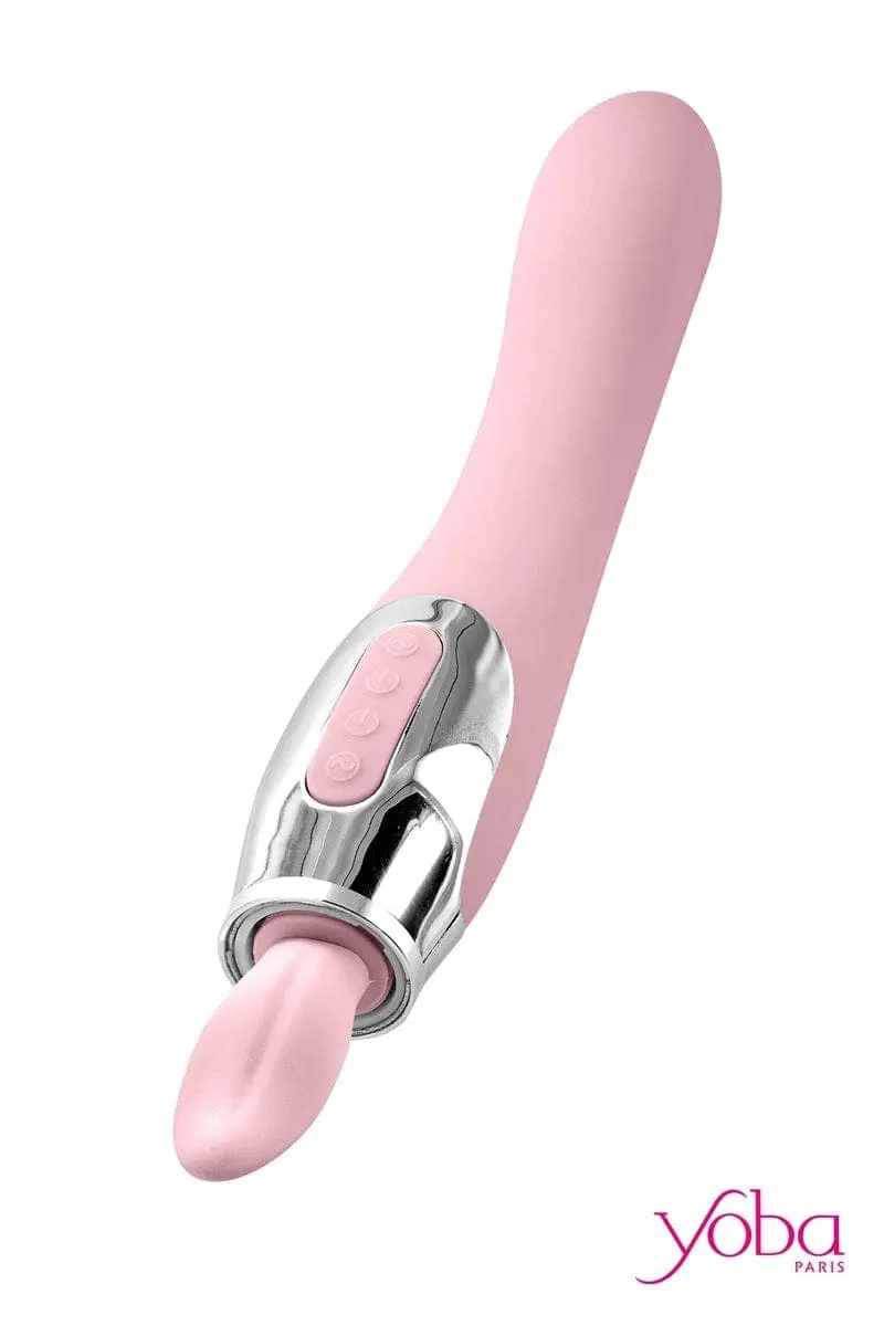 Stimulateur Féminin 4 En 1 Vulve Téton Langue Vibro Harmony Rose - Yoba 1 Stimulateur Féminin 4 En 1 Vulve Téton Langue Vibro Harmony Rose - Yoba