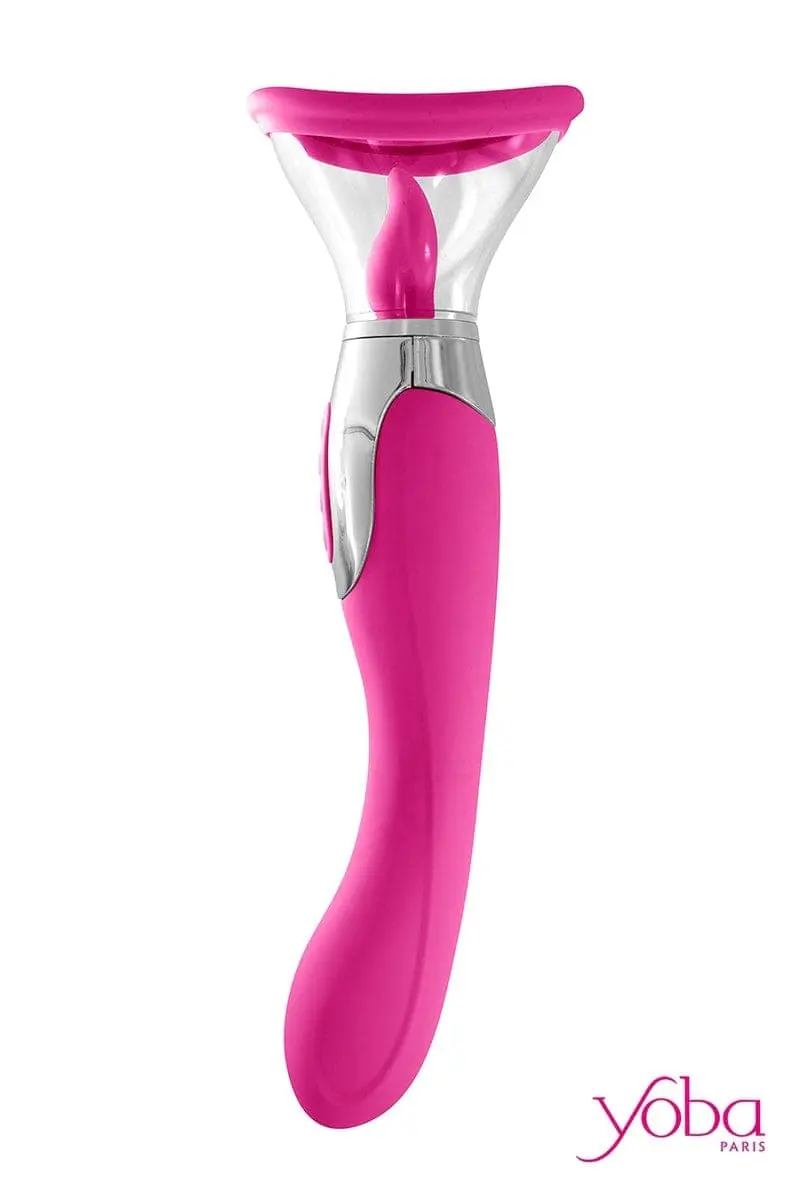 Stimulateur Féminin 4 En 1 Vulve Tétons Langue Vibro Harmony Fuchsia - Yoba 3 Stimulateur Féminin 4 En 1 Vulve Tétons Langue Vibro Harmony Fuchsia - Yoba – Image 3