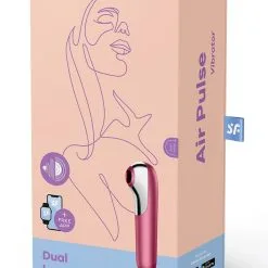 Stimulateur Féminin Double Stimulations Dual Love Rose 18cm - Satisfyer -LINGERIES Soldes stimulateur feminin double stimulations dual love rose 18cm satisfyer only love 34979228221620