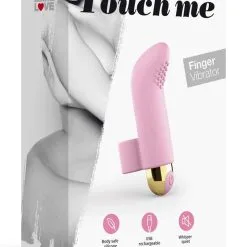 Stimulateur Gaine Doigt Vibrant En Silicone Rose Touch Me 10 Vitesses - Love To Love -LINGERIES Soldes stimulateur gaine doigt vibrant en silicone rose touch me 10 vitesses love to love only love 34159669936308
