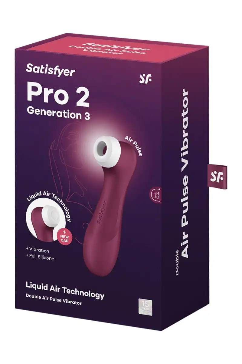 Stimulateur Pro 2 Generation 3 Air Pulse & Air Liquid Bordeaux - Satisfyer 2 Stimulateur Pro 2 Generation 3 Air Pulse & Air Liquid Bordeaux - Satisfyer – Image 2