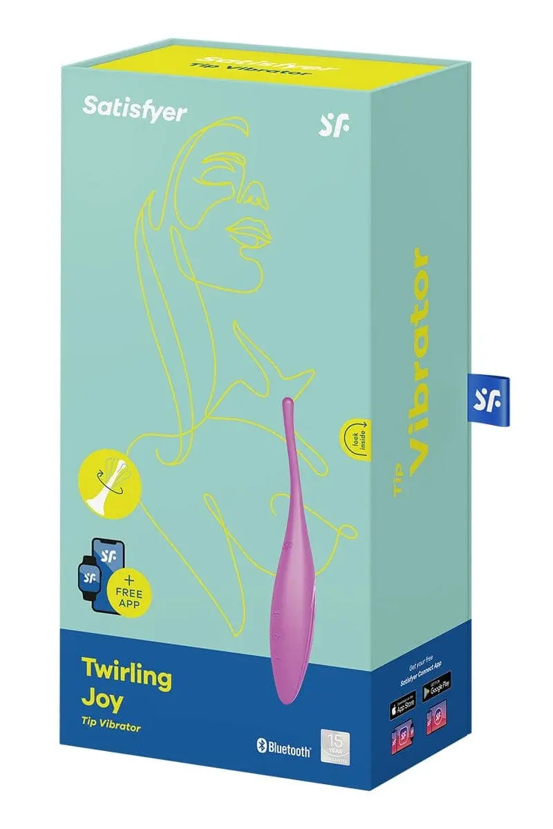 Stimulateur Vibrant Connecté Twirling Joy Fuchsia 18cm De Long - Satisfyer 2 Stimulateur Vibrant Connecté Twirling Joy Fuchsia 18cm De Long - Satisfyer – Image 2