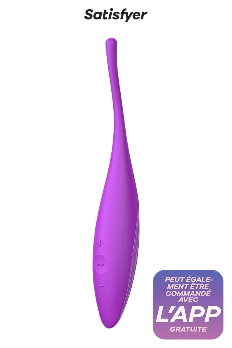 Stimulateur Vibrant Connecté Twirling Joy Fuchsia 18cm De Long - Satisfyer 1 Stimulateur Vibrant Connecté Twirling Joy Fuchsia 18cm De Long - Satisfyer