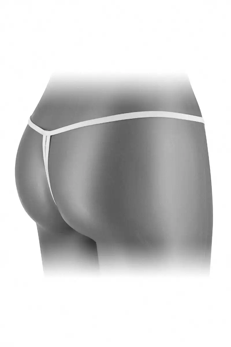 String Ouvert En Dentelle Motif Fleur Blanc Danuta - Fashion Secret 3 String Ouvert En Dentelle Motif Fleur Blanc Danuta - Fashion Secret – Image 3