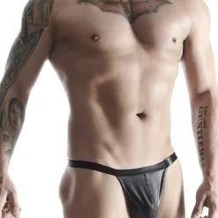 String Sexy Noir Pour Homme Noir En Wetlook - Regnes