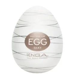 Masturbateur En Forme D'oeuf à Usage Unique Egg Silky - Tenga