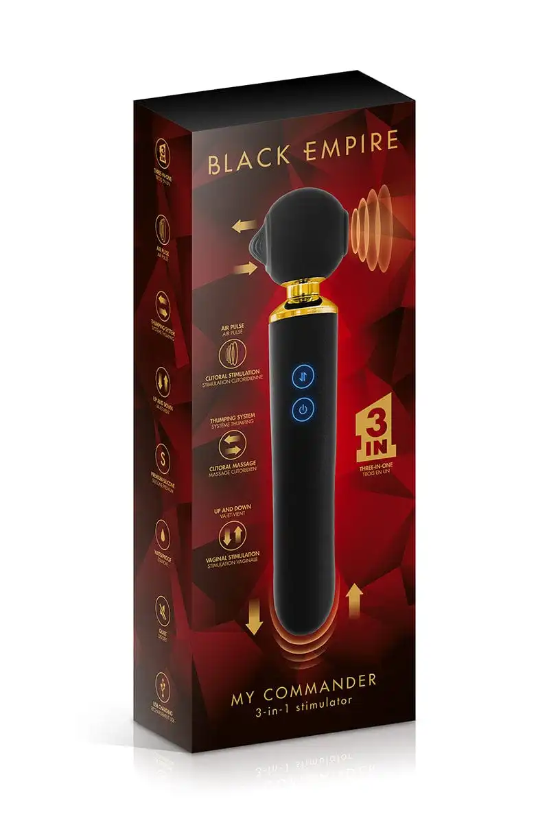 Triple Stimulateur Intime Féminin My Commander 3 En 1 - Black Empire 3 Triple Stimulateur Intime Féminin My Commander 3 En 1 - Black Empire – Image 3