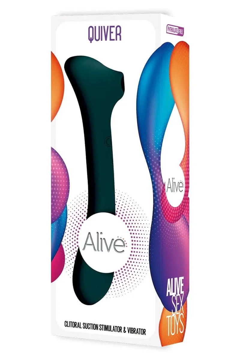 Vibro Pour Femme Stimulation Vaginal + Clitoridienne Quiver Vert - Alive 2 Vibro Pour Femme Stimulation Vaginal + Clitoridienne Quiver Vert - Alive – Image 2