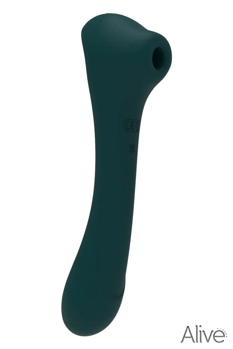 Vibro Pour Femme Stimulation Vaginal + Clitoridienne Quiver Vert - Alive 1 Vibro Pour Femme Stimulation Vaginal + Clitoridienne Quiver Vert - Alive