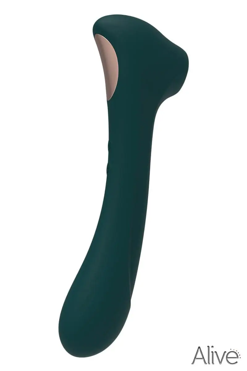 Vibro Pour Femme Stimulation Vaginal + Clitoridienne Quiver Vert - Alive 4 Vibro Pour Femme Stimulation Vaginal + Clitoridienne Quiver Vert - Alive – Image 4