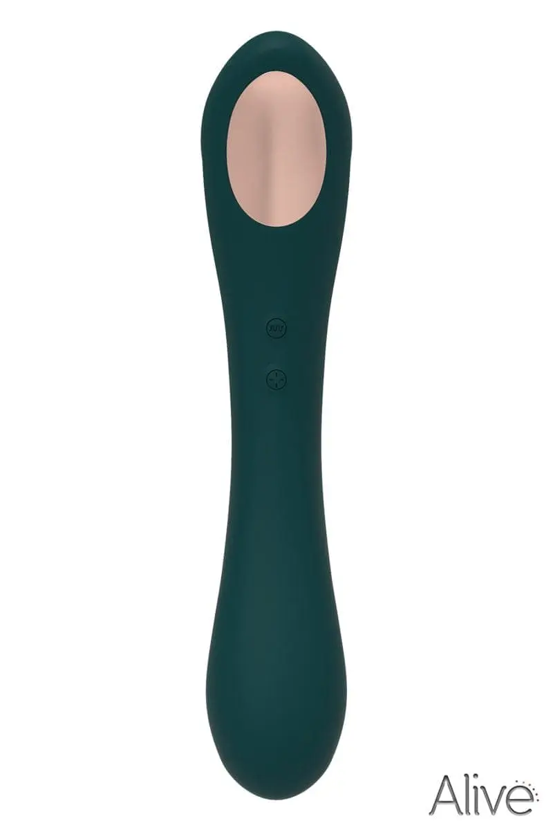 Vibro Pour Femme Stimulation Vaginal + Clitoridienne Quiver Vert - Alive 5 Vibro Pour Femme Stimulation Vaginal + Clitoridienne Quiver Vert - Alive – Image 5