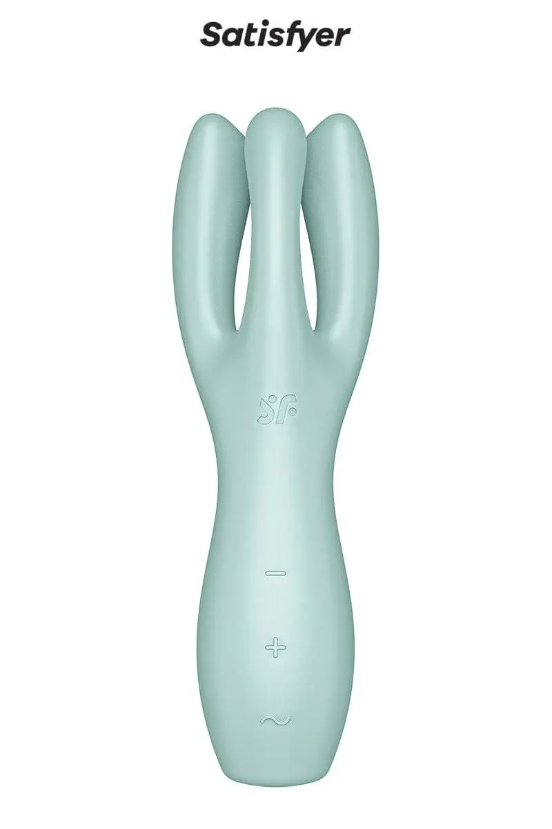 Vibro Triple Stimulateur Féminin Threesome 3 Vert 14 X 4cm - Satisfyer 3 Vibro Triple Stimulateur Féminin Threesome 3 Vert 14 X 4cm - Satisfyer – Image 3